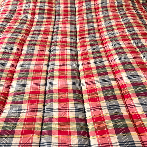 Lauren Ralph Lauren Wilson Twin Plaid Madras Reversible Comforter Cotton - Picture 1 of 8